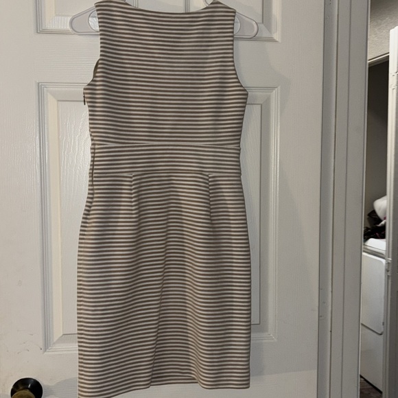 Banana Republic Neutral Stripped Size 6P Dress - Picture 5 of 5